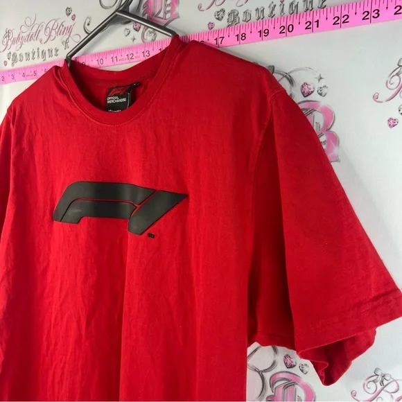 Formula 1 T-shirt fanatics Red black Tee shirt top - Picture 3 of 9